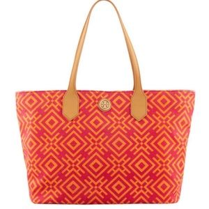Tory Burch Geometric Canvas Bag